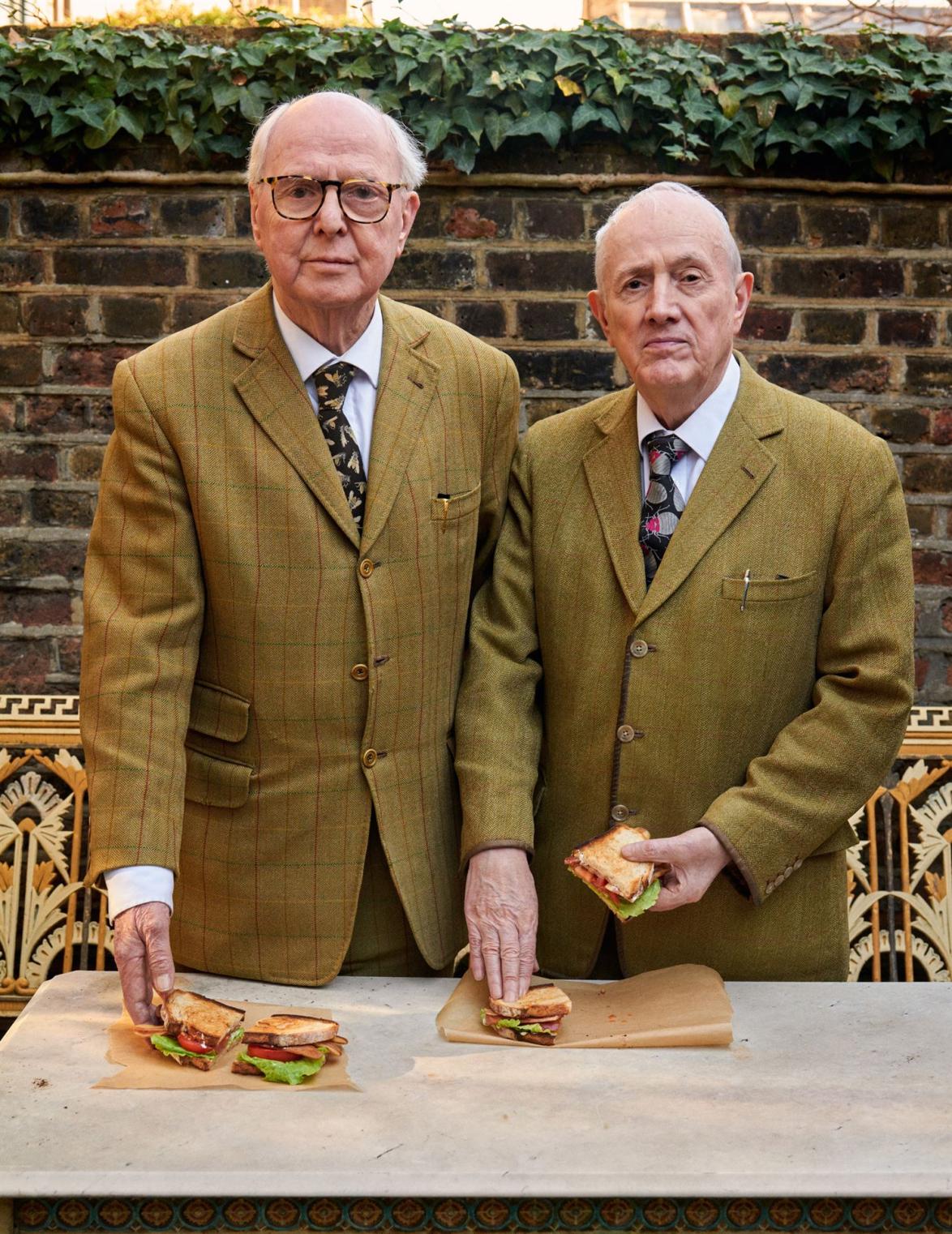 Für die Künstler Gilbert & George kreiierte Mary McCartney ein veganes Bacon-Sandwich.