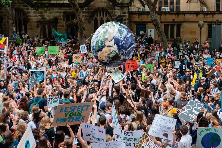 Klimademo in Sydney: 20.000 australische Studenten