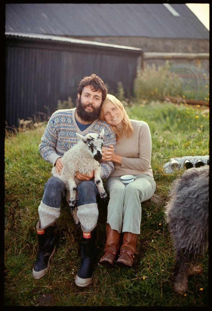 Linda und Paul McCartney wurden 1975 Vegetarier. 