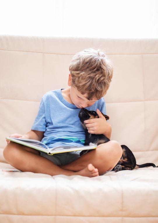 Hunde helfen Kindern auch beim Lesenlernen!